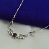 Magick Moon Sterling Silver Necklace with Gemstone TN152