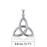 Celtic Triquetra Knot Silver Pendant TP085 - Jewelry