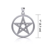 Pentacle Sterling Silver Pendant TP089