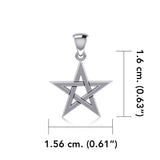 Five-Pointed Star Sterling Silver Pendant TP1440
