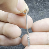 A Classic Wiccan symbol ~ Sterling Silver Broomstick Pendant Jewelry TP1523