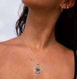 Raven with Five-Pointed Star Sterling Silver Pendant TP1530