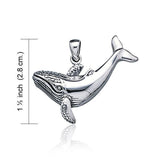 Whale Sterling Silver Pendant TP1557