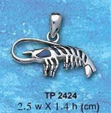 Shrimp Sterling Silver Pendant TP2424 by TP2424