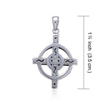 Solar Cross Sterling Silver Pendant TP2739