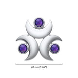 Blue Moon Sterling Silver Pendant TP3240