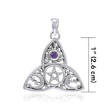 I dream beyond…beyond the Sun, the Moon and the Stars in a Five-Pointed Star Sterling Silver Pendant TP3268