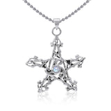 Silver Pentagram Pentacle Pendant TP3300