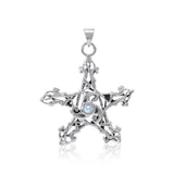 Silver Pentagram Pentacle Pendant TP3300