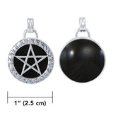 Pentagram Pentacle Sterling Silver Pendant TP3392 by TP3392