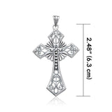 Medieval Cross Sterling Silver Pendant TP640