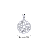 Celtic Knotwork Sterling Silver Pendant TP682