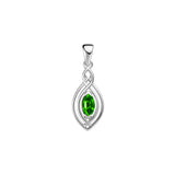 Filigree Celtic with Gemstone Sterling Silver Pendant TP860