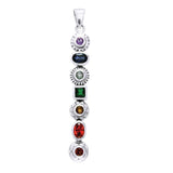 Chakra Sterling Silver Pendant TPD3597