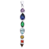Silver Chakra Pendant with Performance Amulet TPD3600-PAT - peterstone.dropshipping