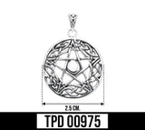 Celtic Knot and Five-Pointed Star Sterling Silver Pendant by Courtney Davis TPD975