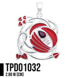 Art Nouveau Swirl Sterling Silver Pendant TPD1032