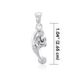 Manatee and Baby Silver Pendant TPD035 - Jewelry