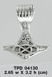Thor's Hammer Sterling Silver Pendant TPD4130 by TPD4130