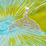 Celtic Filigree Dolphin Silver Pendant TPD5699