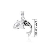 Celtic Shark Sterling Silver Pendant TPD066