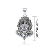Celtic Source Mother Goddess Sterling Silver Pendant by Courtney Davis TPD1008