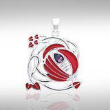 Art Nouveau Swirl Sterling Silver Pendant TPD1032