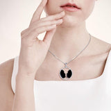 Soulmates Sterling Silver Pendant with Enamel by Oberon Zell TPD1067