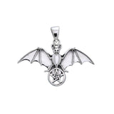 Bat and Star Silver Pendant TPD1078