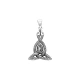 Hides the powerful Celtic Knotwork Snake Sterling Silver Pendant TPD1108