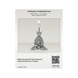 Hides the powerful Celtic Knotwork Snake Sterling Silver Pendant TPD1108