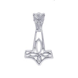 Thor's Hammer, a powerful amulet ~ Sterling Silver Jewelry Pendant TPD1652