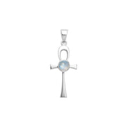 Colgante Ankh de plata de ley con gema TPD1718