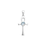 Colgante Ankh de plata de ley con gema TPD1718