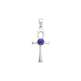Colgante Ankh de plata de ley con gema TPD1718