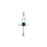 Colgante Ankh de plata de ley con gema TPD1718