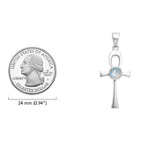 Colgante Ankh de plata de ley con gema TPD1718