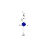 Colgante Ankh de plata de ley con gema TPD1718