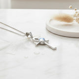 Colgante Ankh de plata de ley con gema TPD1718