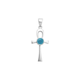 Colgante Ankh de plata de ley con gema TPD1718