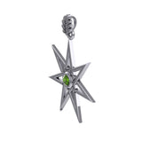 Elven Star with Oak Leaf Sterling Silver Pendant TPD2104