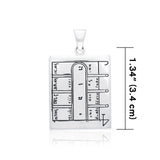 Primer Pentáculo de la Luna, Colgante con Sello de Plata de Ley de Salomón TPD2870