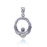 Claddagh Birthstone Sterling Silver Pendant TPD3097 by TPD3097