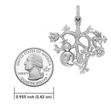 Cimaruta Witch Sterling Silver Pendant TPD6447