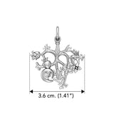 Cimaruta Witch Sterling Silver Pendant TPD3134