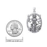 Hecate Goddess Sterling Silver Pendant by Oberon Zell TPD3179