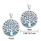 Tree of Life Sterling Silver Double Sided Pendant TPD3257-MOD