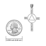 Celtic Knotwork Sterling Silver AA Recovery Pendant TPD327