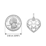 Heart in Heart Silver Pendant TPD3422 - Jewelry