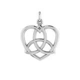 Trinity in Heart Silver Pendant TPD3423 - Jewelry